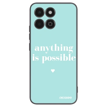 Picasee fekete szilikon tok az alábbi mobiltelefonokra Honor 200 Smart 5G - Anything is possible