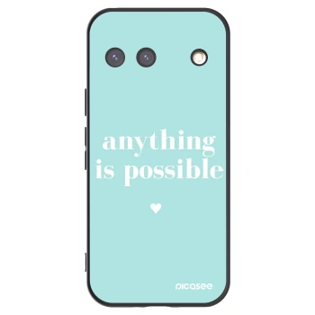 Picasee fekete szilikon tok az alábbi mobiltelefonokra Google Pixel 9 - Anything is possible