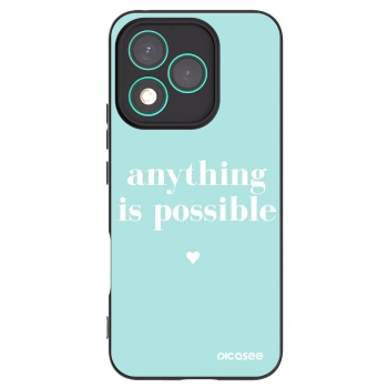 Picasee fekete szilikon tok az alábbi mobiltelefonokra Honor 400 Lite 5G - Anything is possible