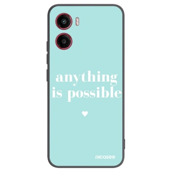 Picasee fekete szilikon tok az alábbi mobiltelefonokra Motorola Moto G05 - Anything is possible