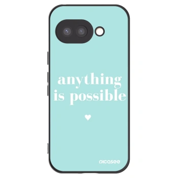 Picasee fekete szilikon tok az alábbi mobiltelefonokra Google Pixel 9a - Anything is possible