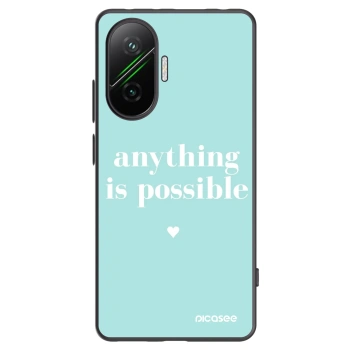 Picasee fekete szilikon tok az alábbi mobiltelefonokra Xiaomi Poco F7 Pro 5G - Anything is possible