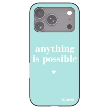 Picasee fekete szilikon tok az alábbi mobiltelefonokra Apple iPhone 17 Pro - Anything is possible