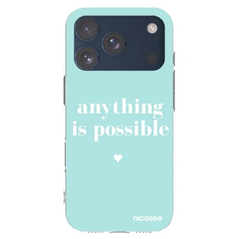 Picasee átlátszó szilikon tok az alábbi mobiltelefonokra Apple iPhone 17 Pro - Anything is possible