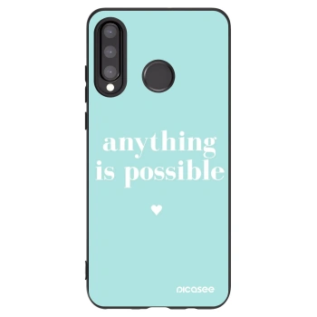 Picasee fekete szilikon tok az alábbi mobiltelefonokra Huawei P30 Lite - Anything is possible