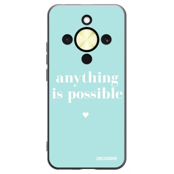 Picasee fekete szilikon tok az alábbi mobiltelefonokra Honor Magic8 Lite 5G - Anything is possible
