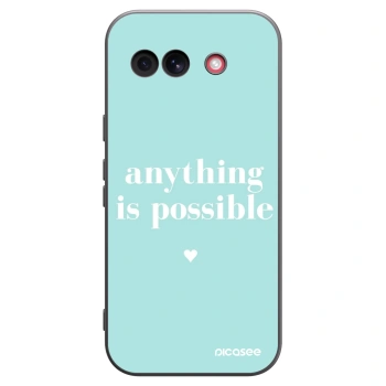 Picasee fekete szilikon tok az alábbi mobiltelefonokra Google Pixel 10a - Anything is possible