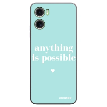 Picasee fekete szilikon tok az alábbi mobiltelefonokra Motorola Moto G06 - Anything is possible