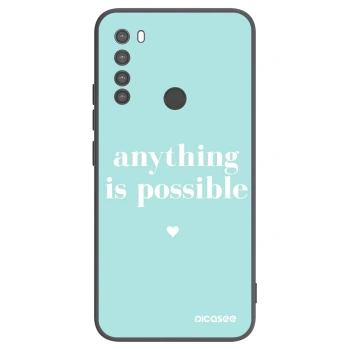 Picasee fekete szilikon tok az alábbi mobiltelefonokra Xiaomi Redmi Note 8 - Anything is possible