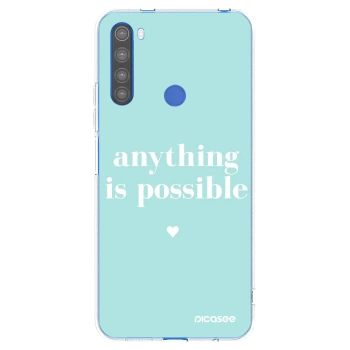 Picasee átlátszó szilikon tok az alábbi mobiltelefonokra Xiaomi Redmi Note 8T - Anything is possible