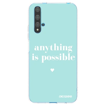 Picasee átlátszó szilikon tok az alábbi mobiltelefonokra Huawei Nova 5T - Anything is possible