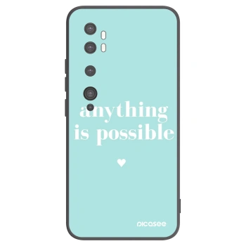 Picasee fekete szilikon tok az alábbi mobiltelefonokra Xiaomi Mi Note 10 (Pro) - Anything is possible
