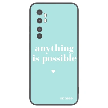 Picasee fekete szilikon tok az alábbi mobiltelefonokra Xiaomi Mi Note 10 Lite - Anything is possible
