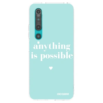 Picasee átlátszó szilikon tok az alábbi mobiltelefonokra Xiaomi Mi 10 - Anything is possible