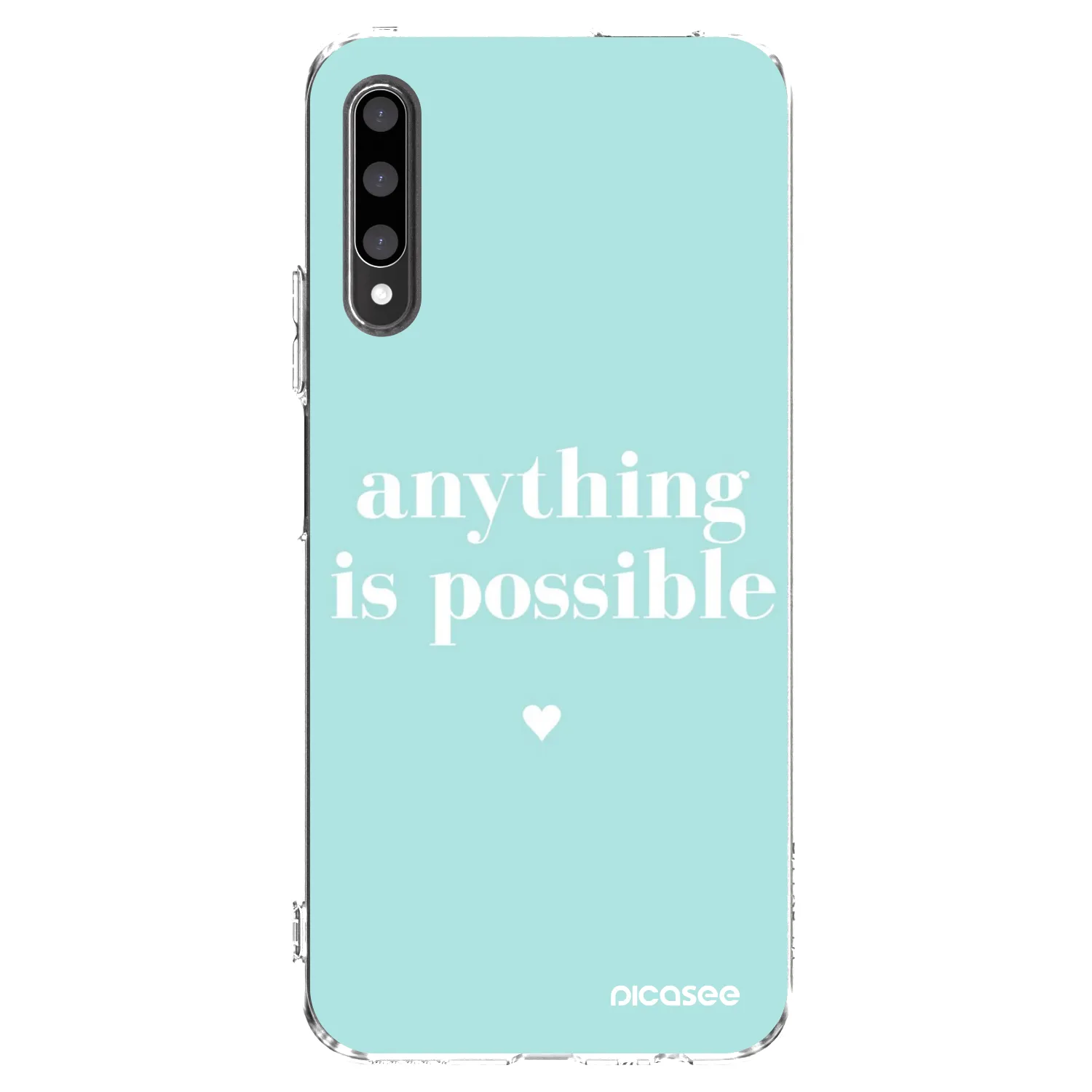 Picasee átlátszó szilikon tok az alábbi mobiltelefonokra Honor 9X Pro - Anything is possible