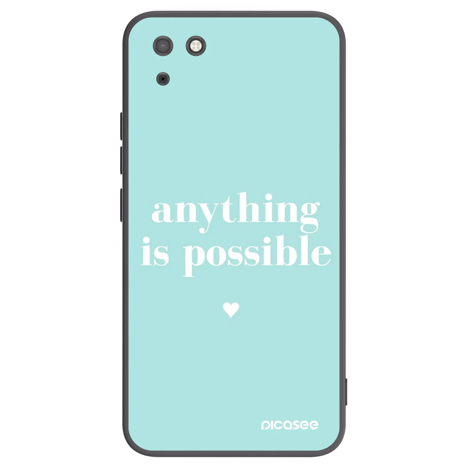 Picasee fekete szilikon tok az alábbi mobiltelefonokra Huawei Y5P - Anything is possible