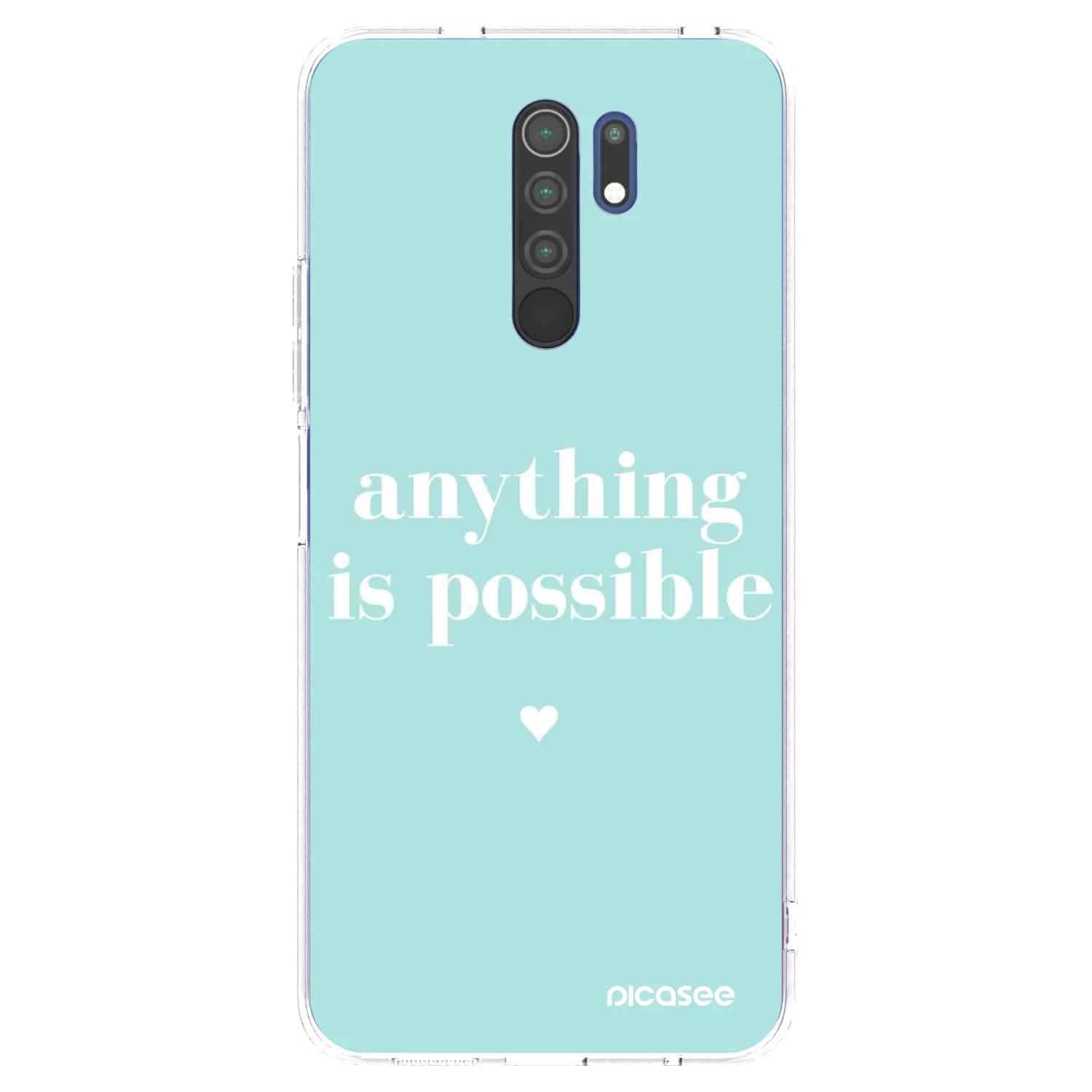 Picasee átlátszó szilikon tok az alábbi mobiltelefonokra Xiaomi Redmi 9 - Anything is possible