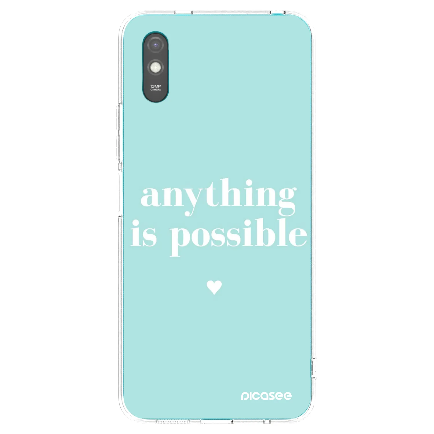 Picasee átlátszó szilikon tok az alábbi mobiltelefonokra Xiaomi Redmi 9A - Anything is possible