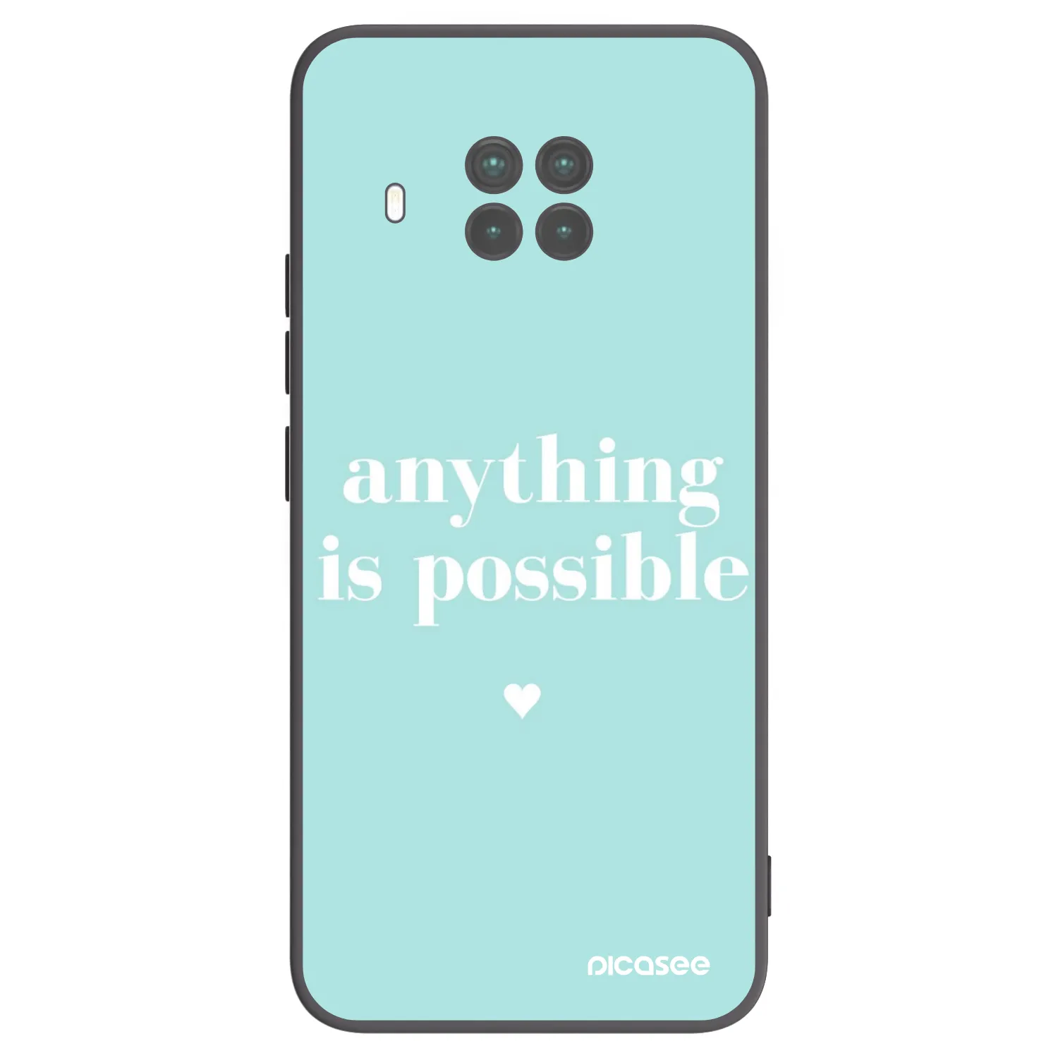 Picasee fekete szilikon tok az alábbi mobiltelefonokra Xiaomi Mi 10T Lite - Anything is possible