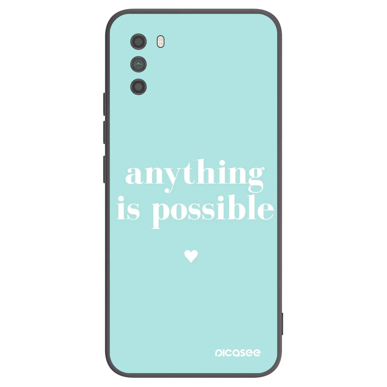 Picasee fekete szilikon tok az alábbi mobiltelefonokra Xiaomi Poco M3 - Anything is possible