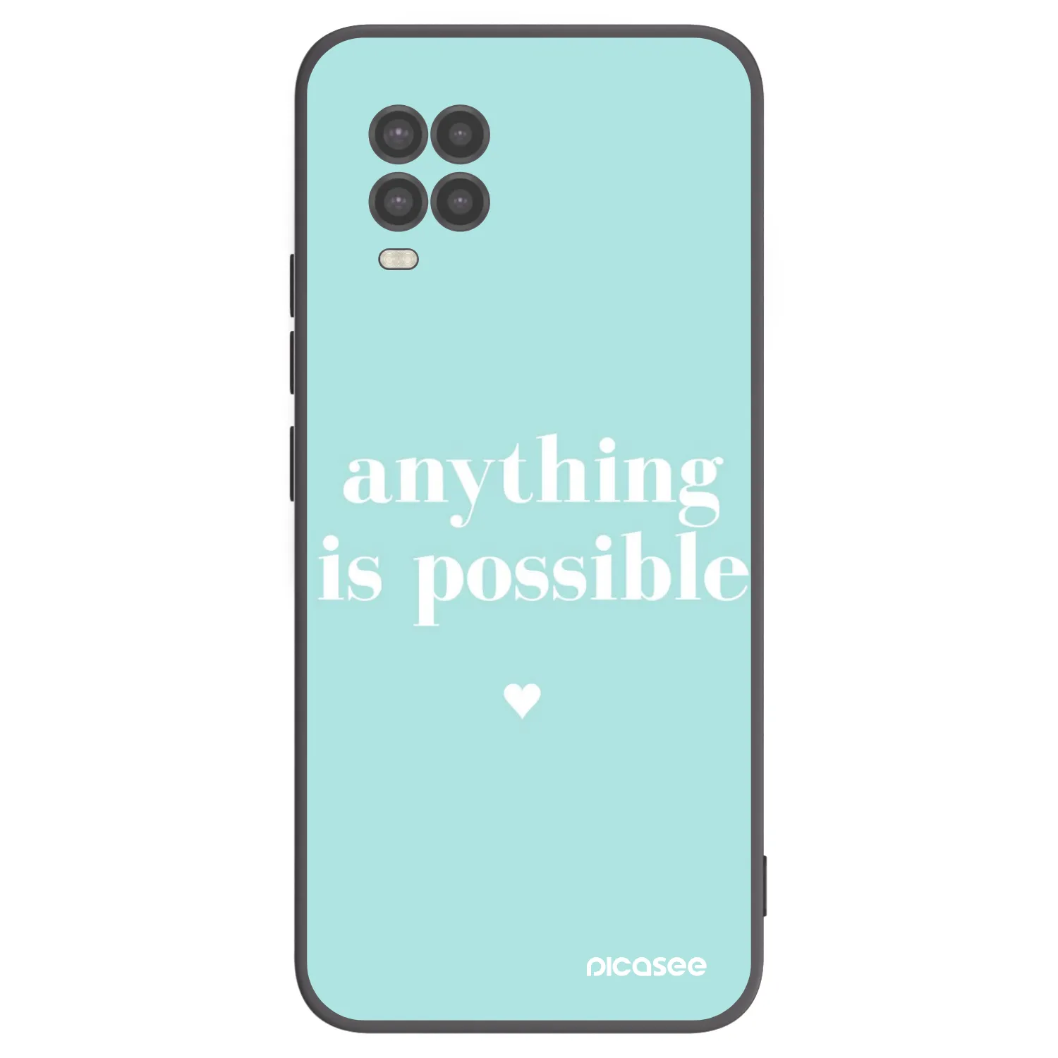 Picasee fekete szilikon tok az alábbi mobiltelefonokra Xiaomi Mi 10 Lite - Anything is possible