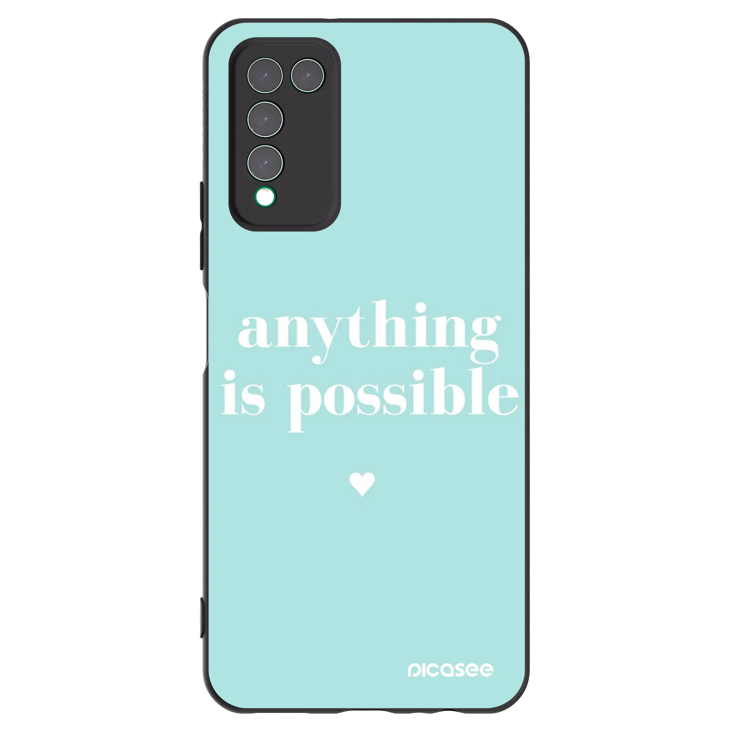 Picasee fekete szilikon tok az alábbi mobiltelefonokra Honor 10X Lite - Anything is possible