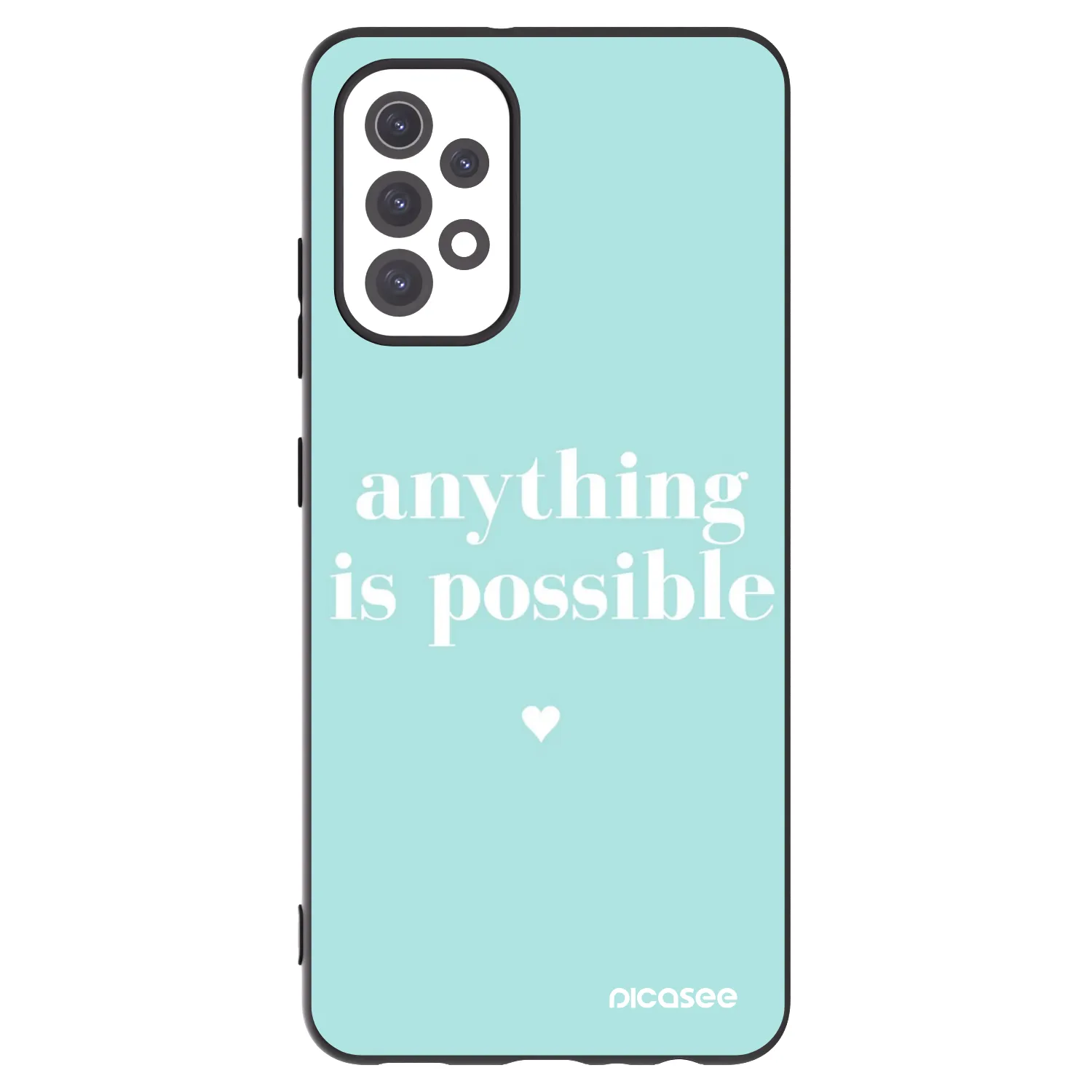 Picasee fekete szilikon tok az alábbi mobiltelefonokra Samsung Galaxy A32 5G A326B - Anything is possible