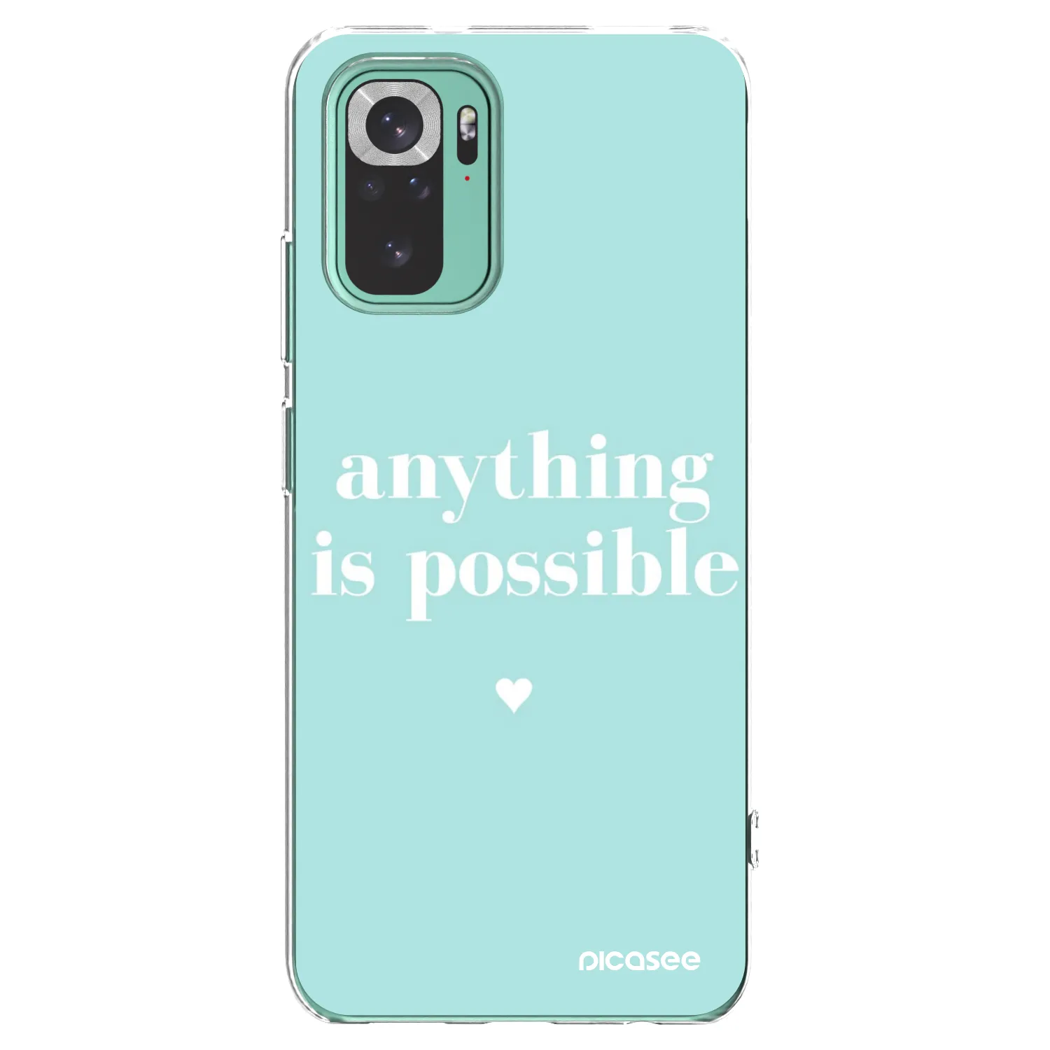 Picasee átlátszó szilikon tok az alábbi mobiltelefonokra Xiaomi Redmi Note 10 Pro - Anything is possible