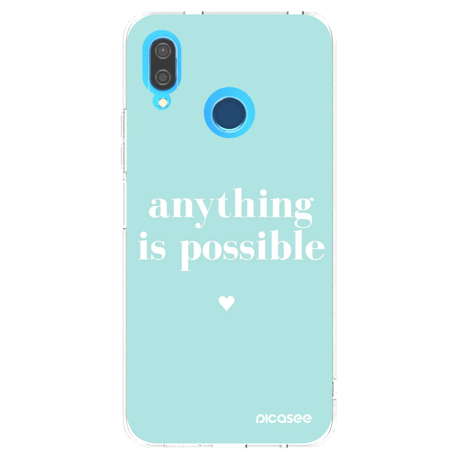 Picasee átlátszó szilikon tok az alábbi mobiltelefonokra Huawei P20 Lite - Anything is possible