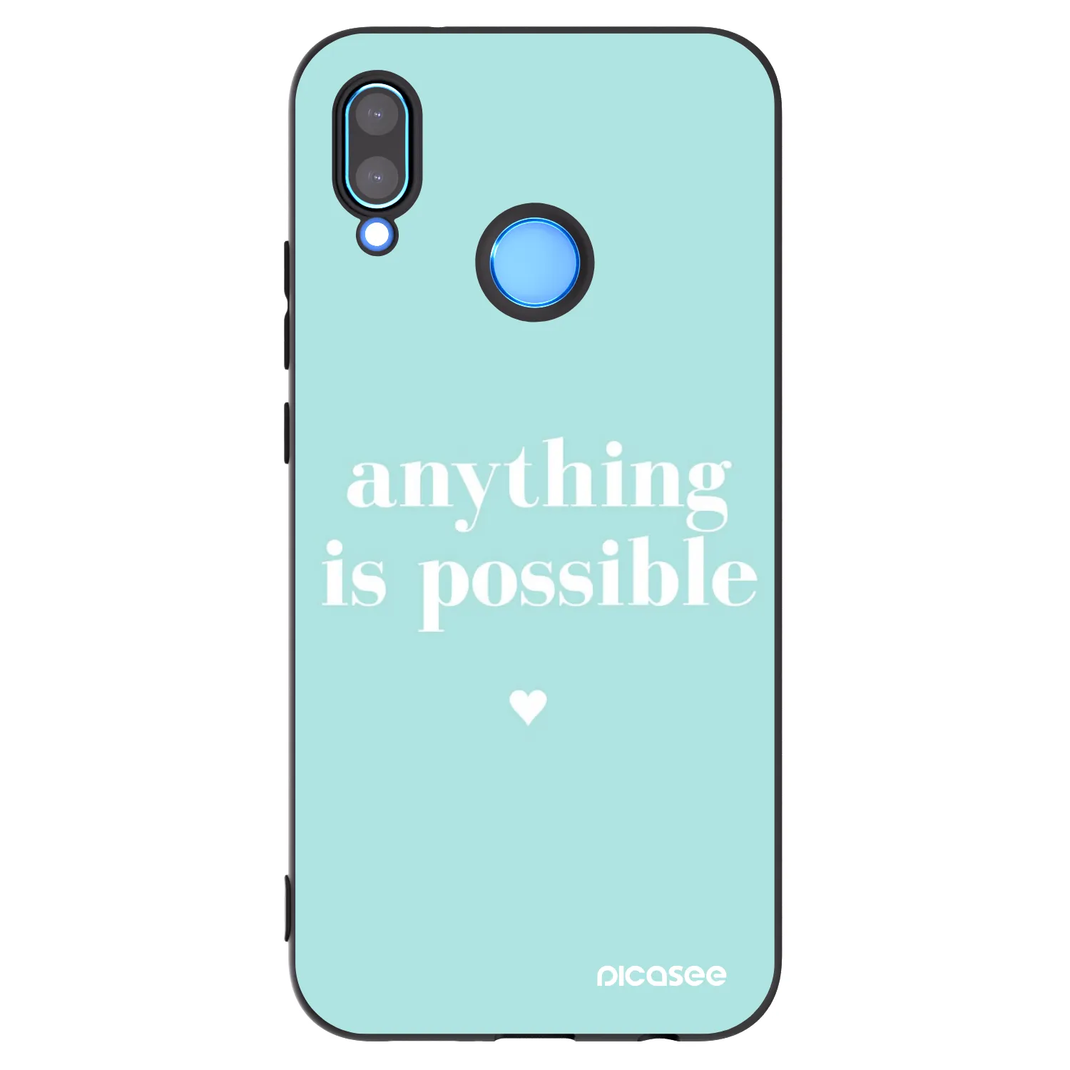 Picasee fekete szilikon tok az alábbi mobiltelefonokra Huawei P20 Lite - Anything is possible