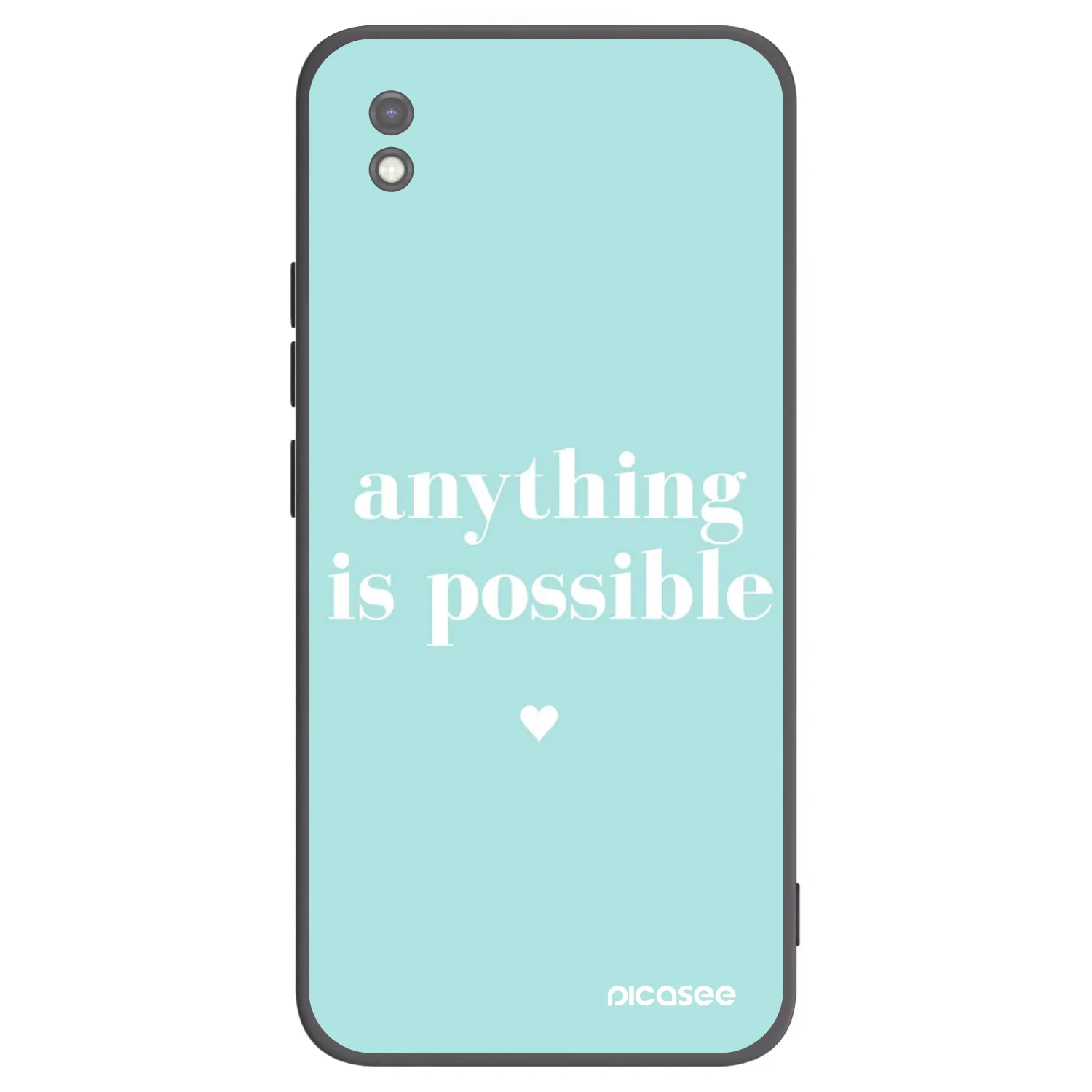 Picasee fekete szilikon tok az alábbi mobiltelefonokra Xiaomi Redmi 9AT - Anything is possible