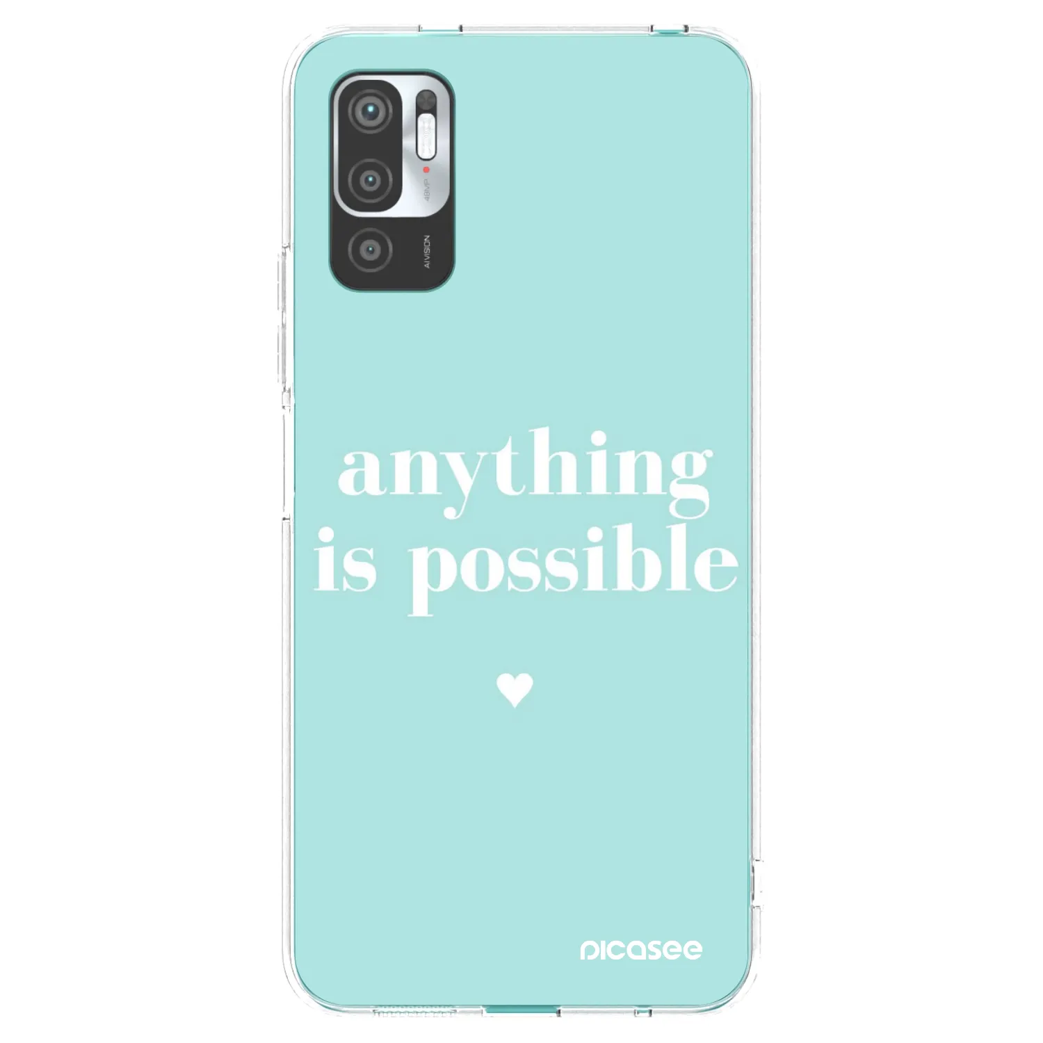 Picasee átlátszó szilikon tok az alábbi mobiltelefonokra Xiaomi Redmi Note 10 5G - Anything is possible
