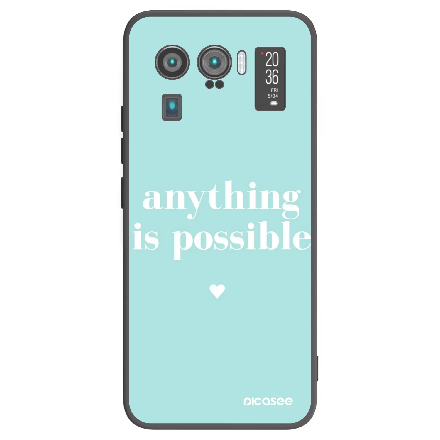 Picasee fekete szilikon tok az alábbi mobiltelefonokra Xiaomi Mi 11 Ultra - Anything is possible