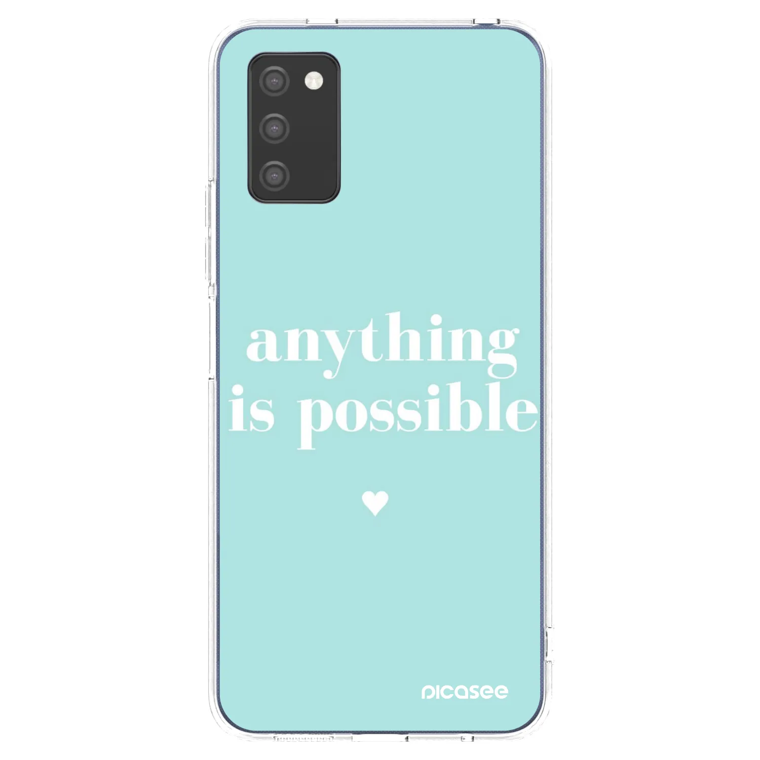 Picasee átlátszó szilikon tok az alábbi mobiltelefonokra Samsung Galaxy A02s A025G - Anything is possible