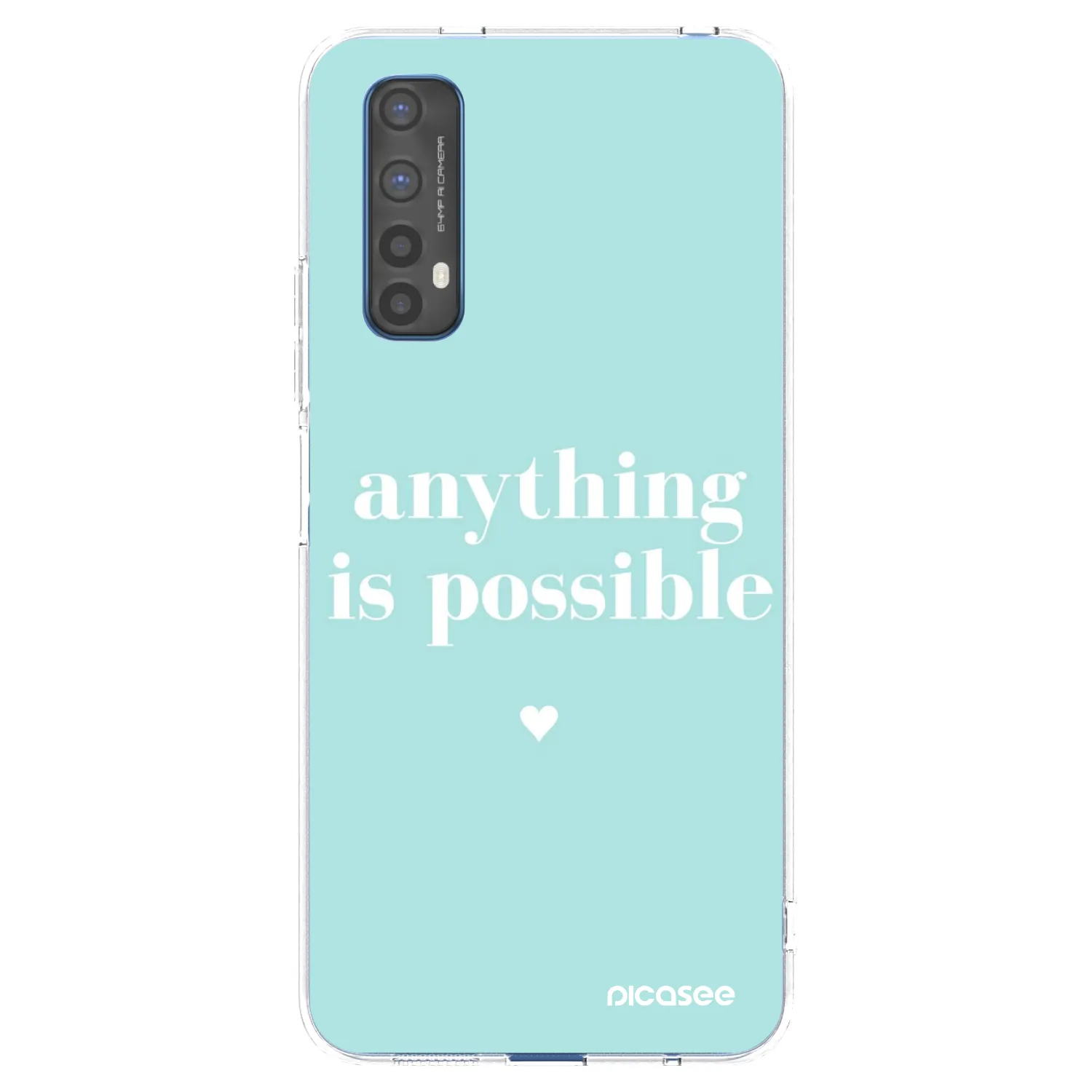 Picasee átlátszó szilikon tok az alábbi mobiltelefonokra Realme 7 - Anything is possible