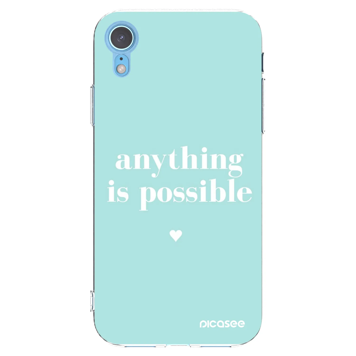 Picasee átlátszó szilikon tok az alábbi mobiltelefonokra Apple iPhone XR - Anything is possible