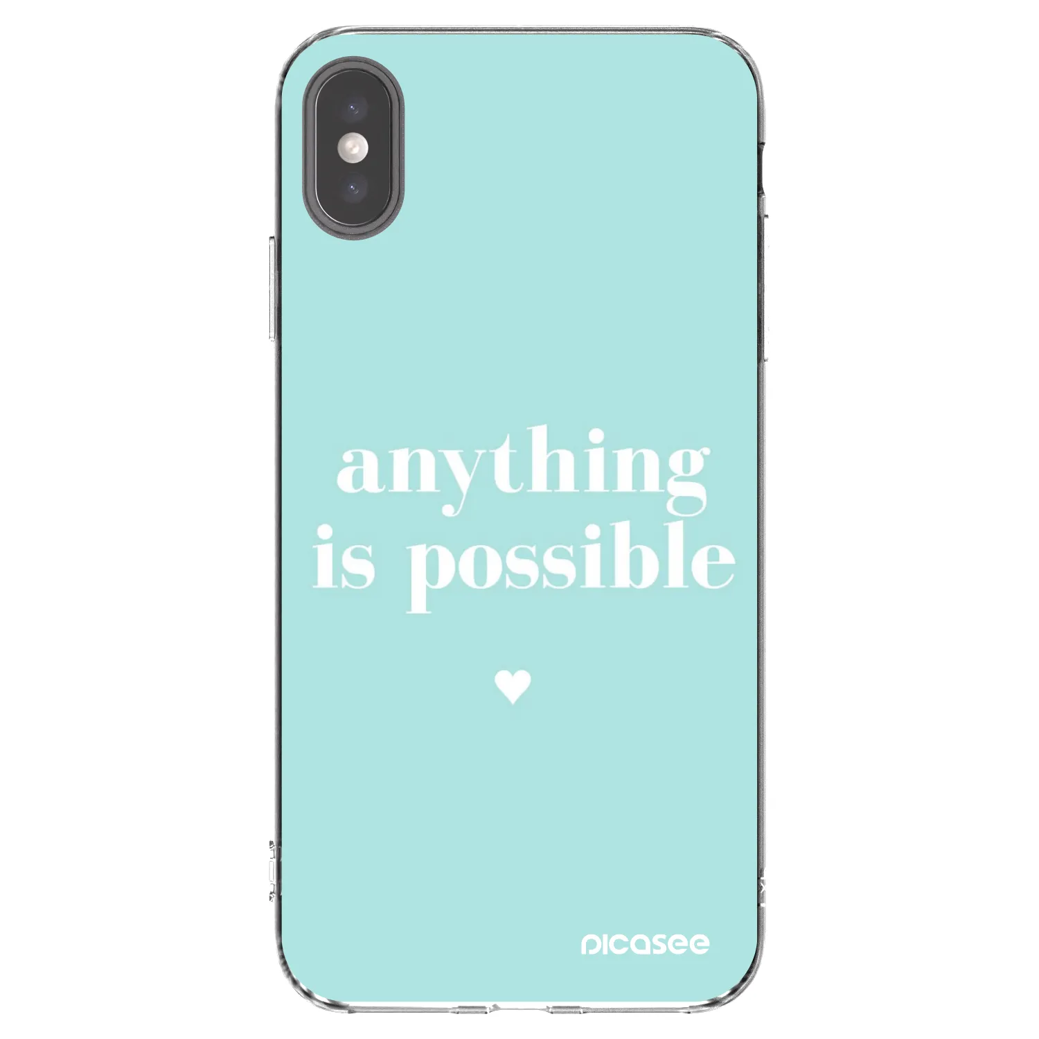Picasee átlátszó szilikon tok az alábbi mobiltelefonokra Apple iPhone XS Max - Anything is possible
