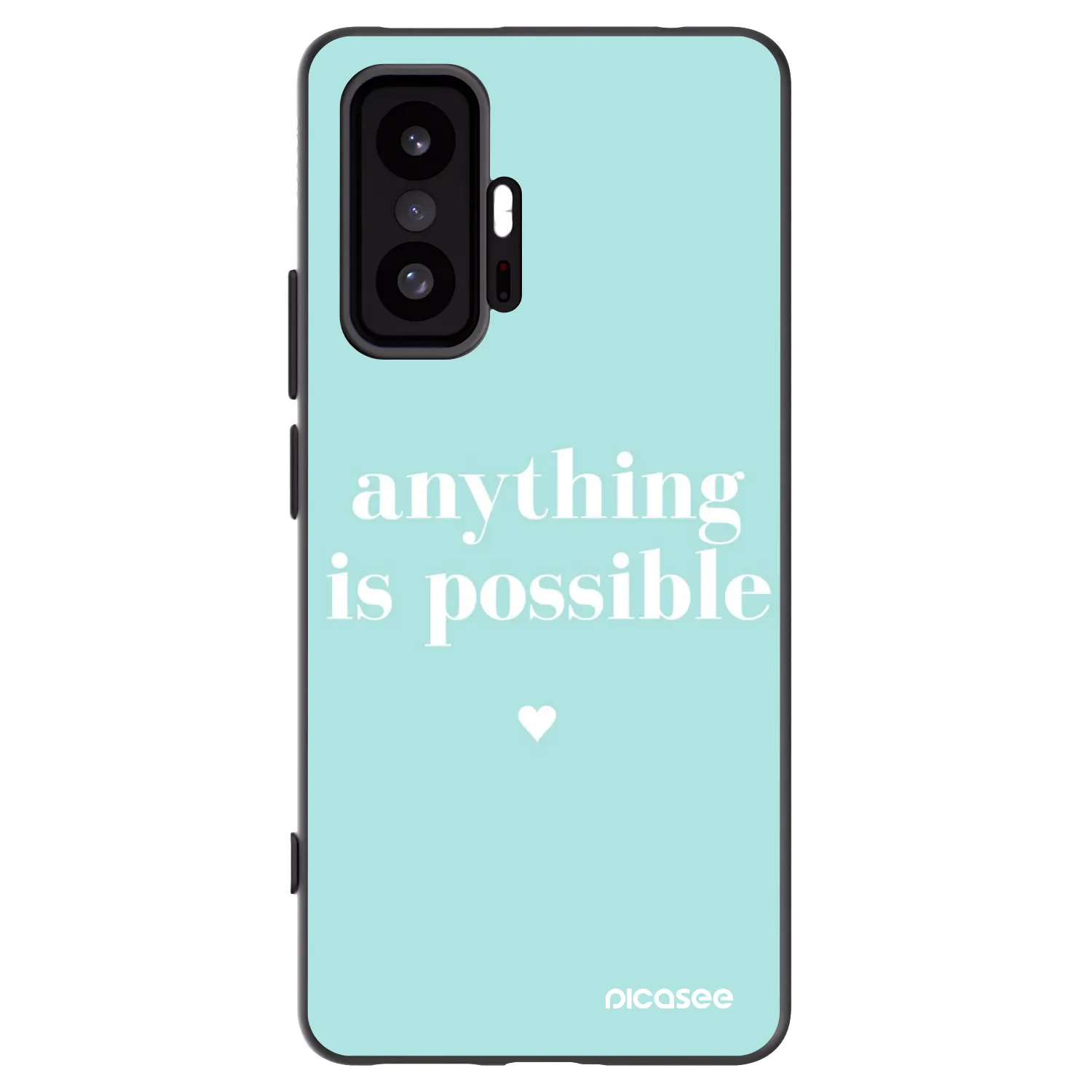 Picasee fekete szilikon tok az alábbi mobiltelefonokra Xiaomi 11T Pro - Anything is possible