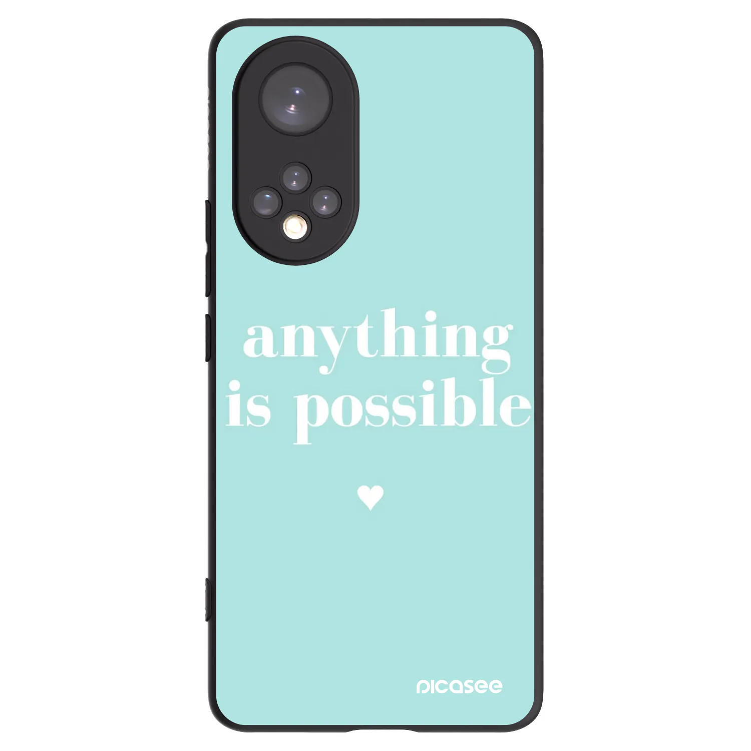 Picasee fekete szilikon tok az alábbi mobiltelefonokra Honor 50 5G - Anything is possible