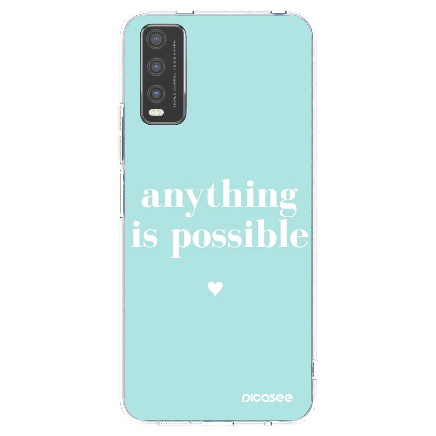 Picasee átlátszó szilikon tok az alábbi mobiltelefonokra Vivo Y20s - Anything is possible