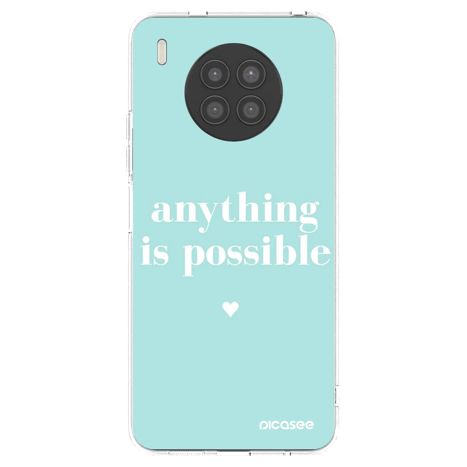 Picasee átlátszó szilikon tok az alábbi mobiltelefonokra Huawei Nova 8i - Anything is possible