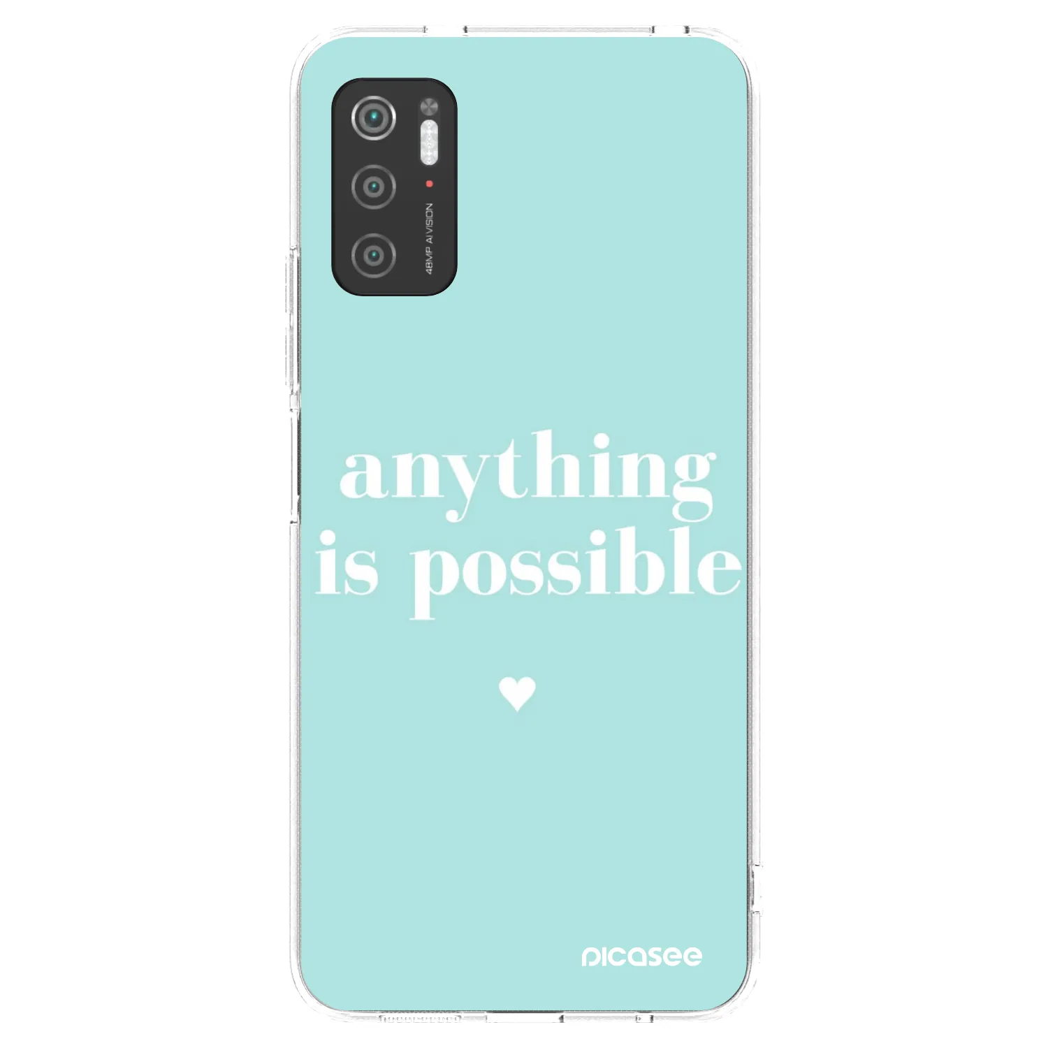 Picasee átlátszó szilikon tok az alábbi mobiltelefonokra Xiaomi Poco M3 Pro 5G - Anything is possible