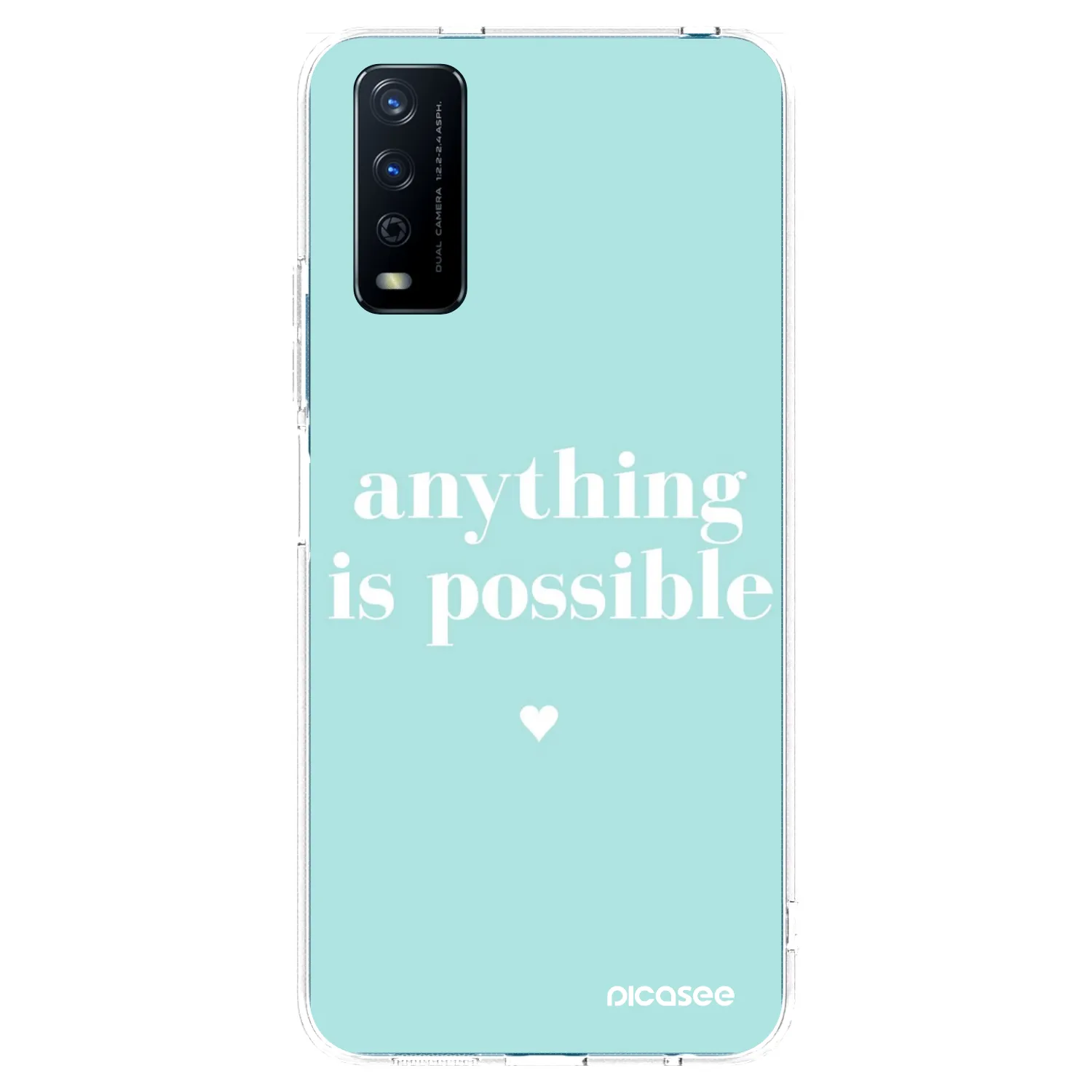 Picasee átlátszó szilikon tok az alábbi mobiltelefonokra Vivo Y11s - Anything is possible