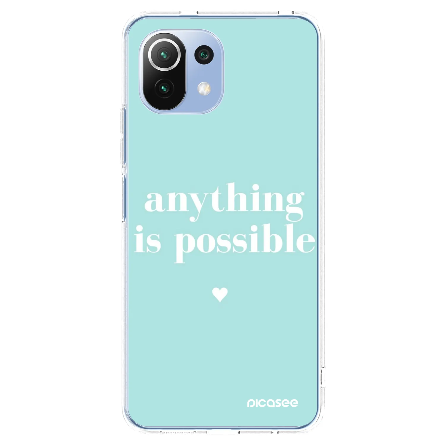 Picasee átlátszó szilikon tok az alábbi mobiltelefonokra Xiaomi 11 Lite 5G NE - Anything is possible