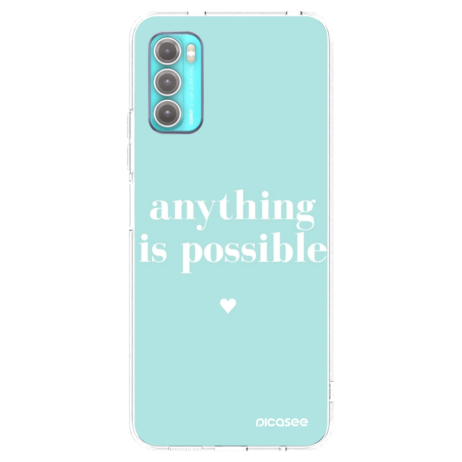 Picasee átlátszó szilikon tok az alábbi mobiltelefonokra Motorola Moto G60 - Anything is possible