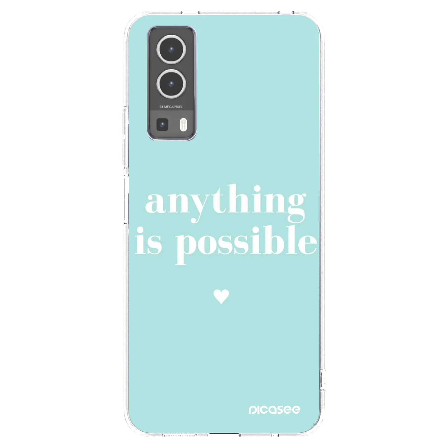 Picasee átlátszó szilikon tok az alábbi mobiltelefonokra Vivo Y72 5G - Anything is possible