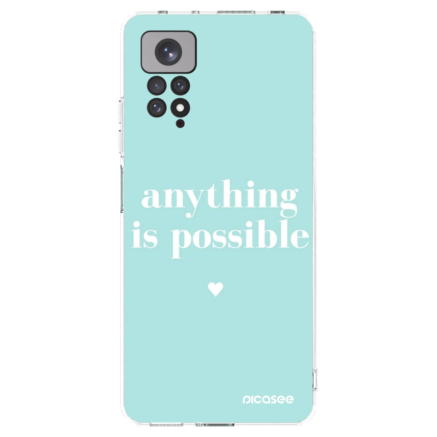 Picasee átlátszó szilikon tok az alábbi mobiltelefonokra Xiaomi Redmi Note 11 - Anything is possible