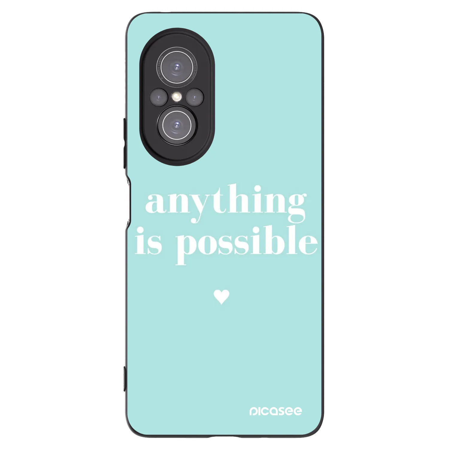 Picasee fekete szilikon tok az alábbi mobiltelefonokra Huawei Nova 9 SE - Anything is possible