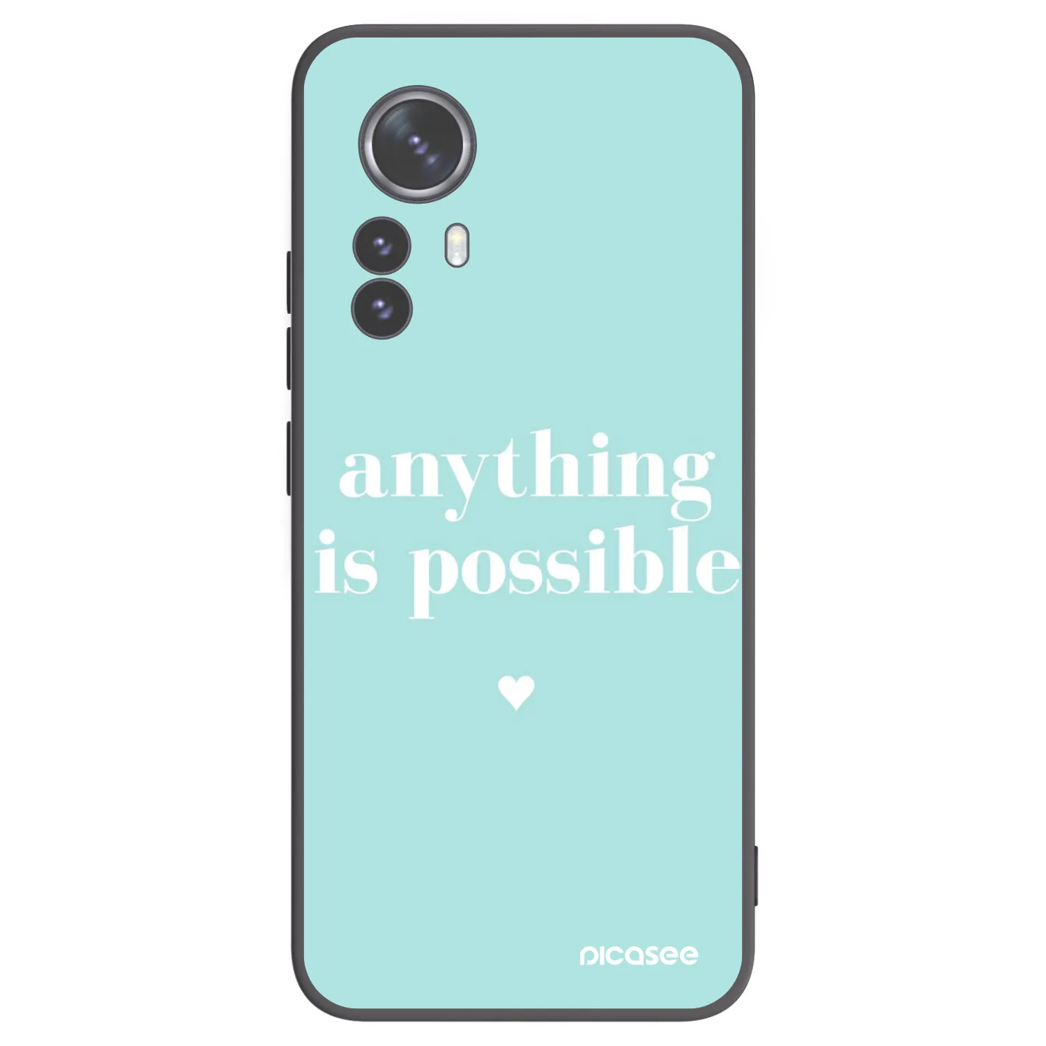 Picasee fekete szilikon tok az alábbi mobiltelefonokra Xiaomi 12 Pro - Anything is possible