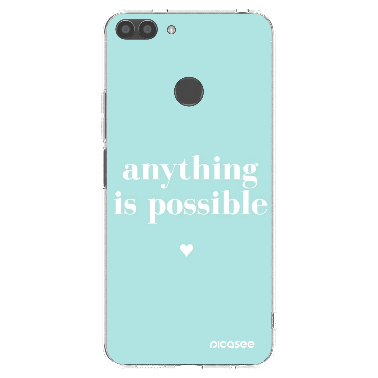 Picasee átlátszó szilikon tok az alábbi mobiltelefonokra Huawei P Smart - Anything is possible